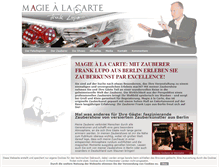 Tablet Screenshot of magie-a-la-carte.de